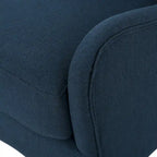 Navy Blue 27 High Back Accent Chair with Wing Back