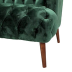Modern 73.25 Button Tufted 3-Seater Sofa with Birch Legs
