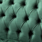 Modern 73.25 Button Tufted 3-Seater Sofa with Birch Legs