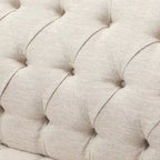 Modern 73.25 Button Tufted 3-Seater Sofa with Birch Legs