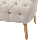 Modern 73.25 Button Tufted 3-Seater Sofa with Birch Legs
