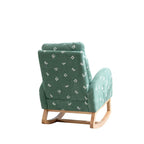 26.8 Upholstered High Back Rocking Chair with Side Pocket
