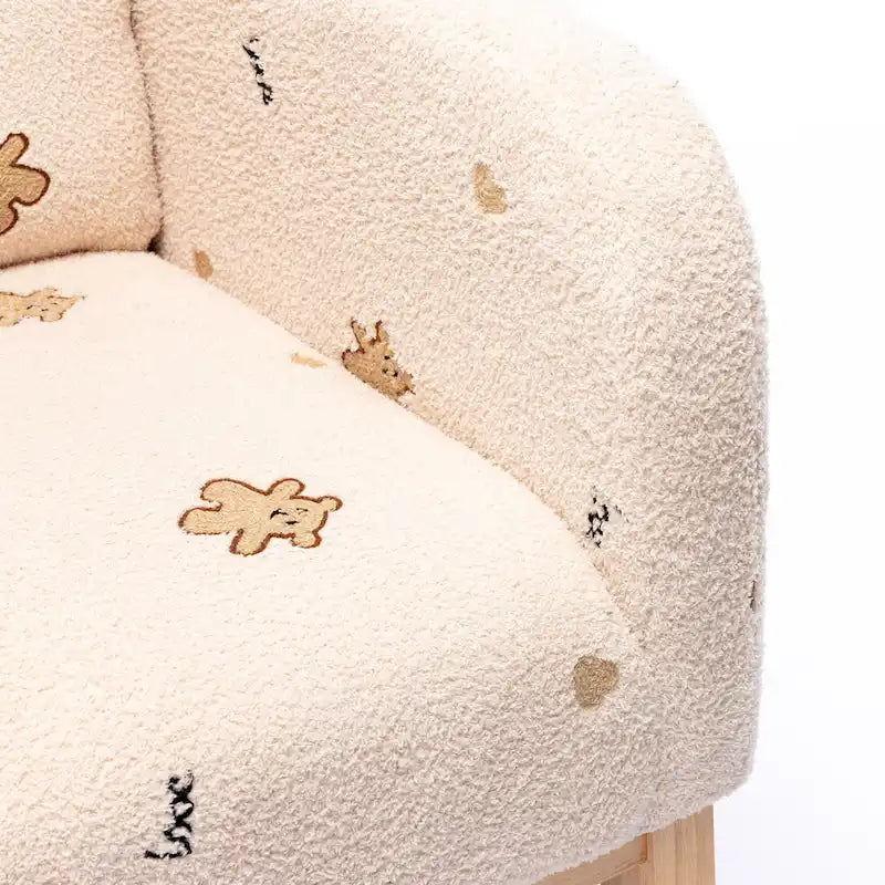 26.8 Upholstered High Back Rocking Chair with Side Pocket