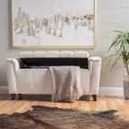 Versatile Storage Ottoman with Padded Seat