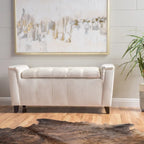 Versatile Storage Ottoman with Padded Seat