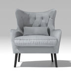 Velvet Accent Chair Comfy Oversized Reading For Living Room(Set of 2)