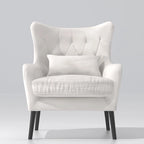 Velvet Accent Chair Comfy Oversized Reading For Living Room(Set of 2)