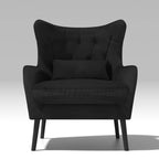 Velvet Accent Chair Comfy Oversized Reading For Living Room(Set of 2)