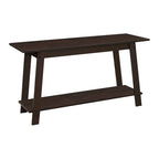 HomeRoots 42 Dark Brown Open Shelving TV Stand - n/a