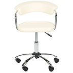 Silver Orchid Kelly Cream Desk Chair - 21W x 21D x 27H