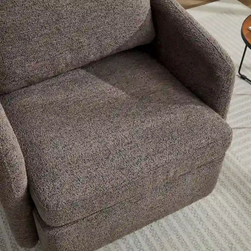 GDFStudio - Clara Chenille Swivel Accent Chair with Sleek Modern Design and Plush Cushioning - 31.5W