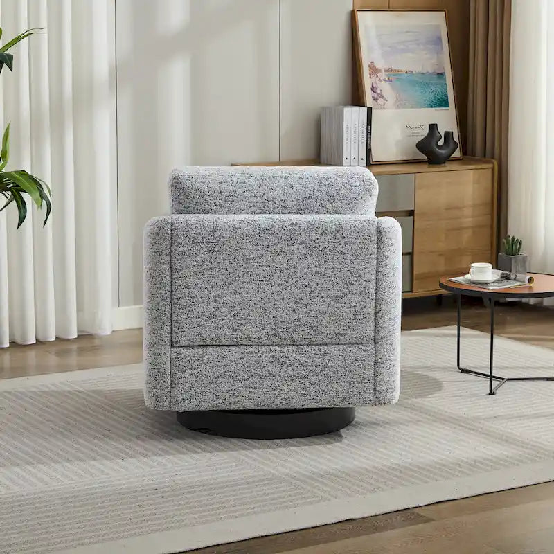 GDFStudio - Clara Chenille Swivel Accent Chair with Sleek Modern Design and Plush Cushioning - 31.5W
