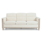 Larb Modern Solid Wood Three-Seater Sofa Couch by Christopher Knight Home