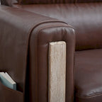 Larb Modern Solid Wood Three-Seater Sofa Couch by Christopher Knight Home