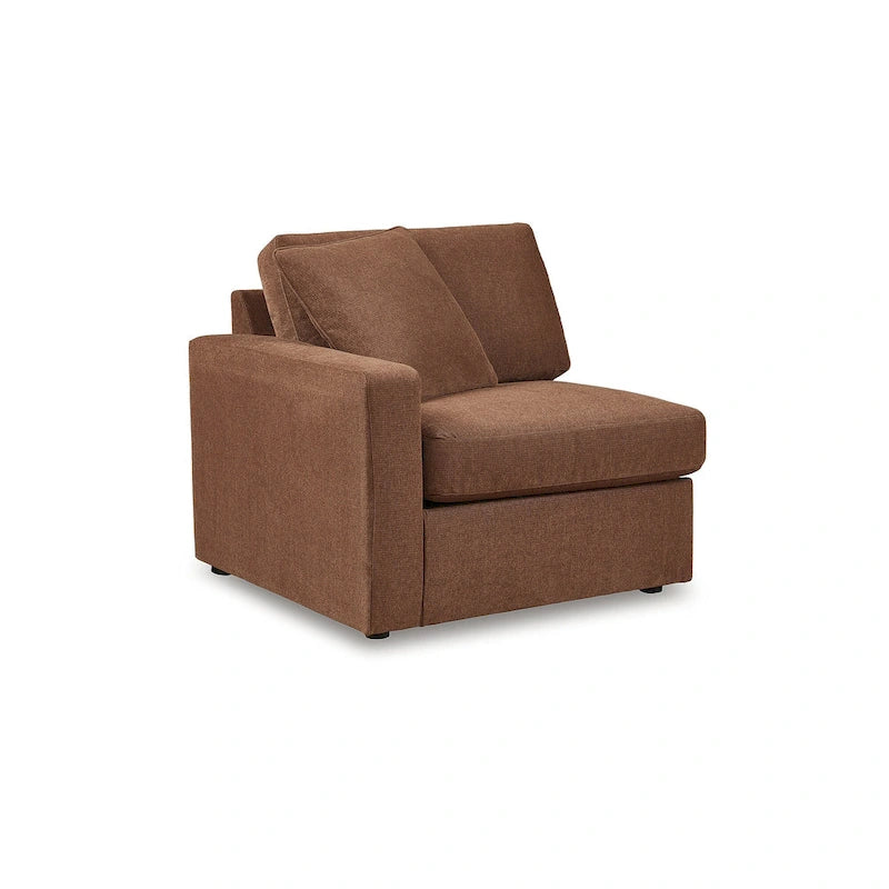 Signature Design by Ashley Modmax Orange 6-Piece Sectional with Audio Console - 139W x 86D x 36H