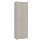 HomeRoots 71 Light Gray Wood Pantry Or Storage Closet - 23.6' X '70.8' X '11.8