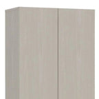 HomeRoots 71 Light Gray Wood Pantry Or Storage Closet - 23.6' X '70.8' X '11.8