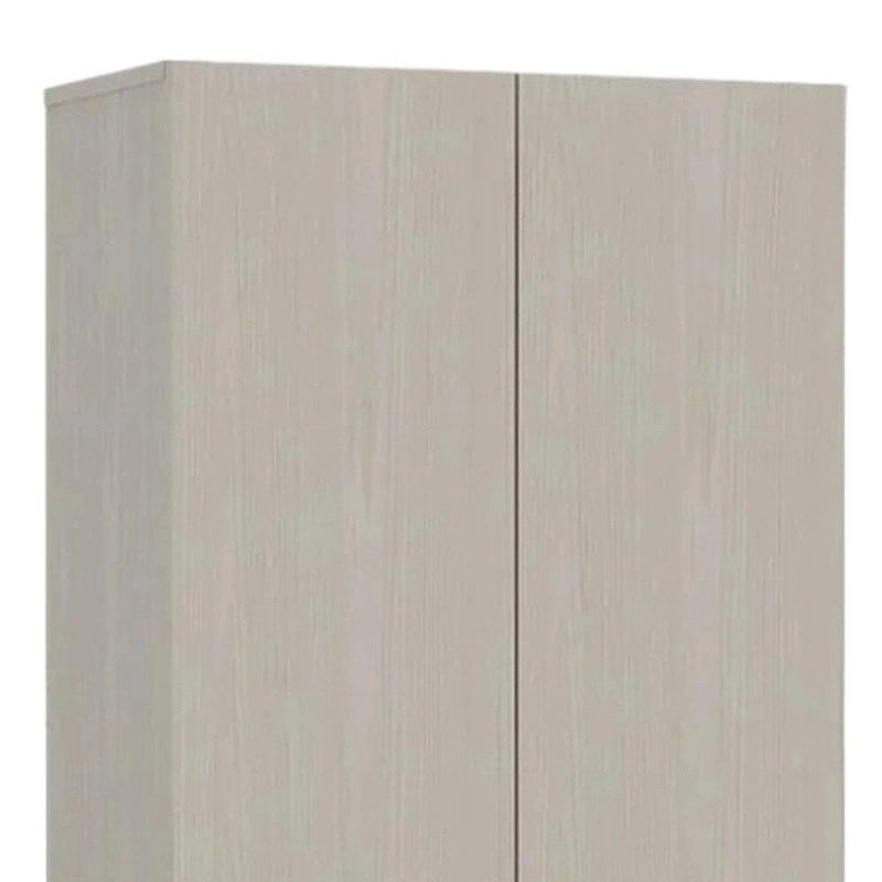 HomeRoots 71 Light Gray Wood Pantry Or Storage Closet - 23.6' X '70.8' X '11.8