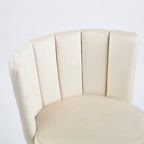 Velvet Dining Chairs with Gold Legs (Set of 2)