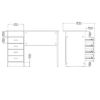 Porch & Den Skylar 4-drawer Desk