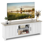 Gymax Farmhouse TV Stand for TVs up to 65 Media Console Center w/