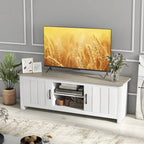 Gymax Farmhouse TV Stand for TVs up to 65 Media Console Center w/