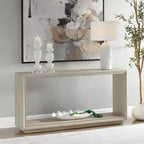 Rectangular Console Sofa Table - 60 - Brown