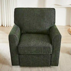 Accent Barrel Chair with Side Pockets360 Swivel Office Chair Chenille Armchair for Office
