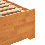 Walker Edison Mid Century Modern Solid Wood Storage Platform Bed