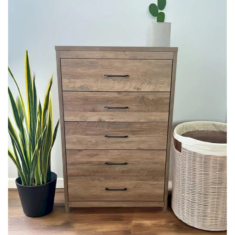 Slide Logic 5 Drawer Upright Dresser