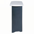 Narrow Console Table, Entryway Table,Navy+White