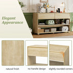 Console Table with Drawers and Shelves for Entryway