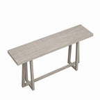 Stylish 60 Console Table, Rectangular Outdoor Entryway Table with Sturdy Construction for Hall Use