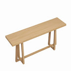Stylish 60 Console Table, Rectangular Outdoor Entryway Table with Sturdy Construction for Hall Use