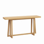 Stylish 60 Console Table, Rectangular Outdoor Entryway Table with Sturdy Construction for Hall Use
