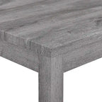 Bar Dining Table Set and 3 Bar Stools with Power Outlet Kitchen Breakfast Nook Wooden Dining Table Chairs Sets