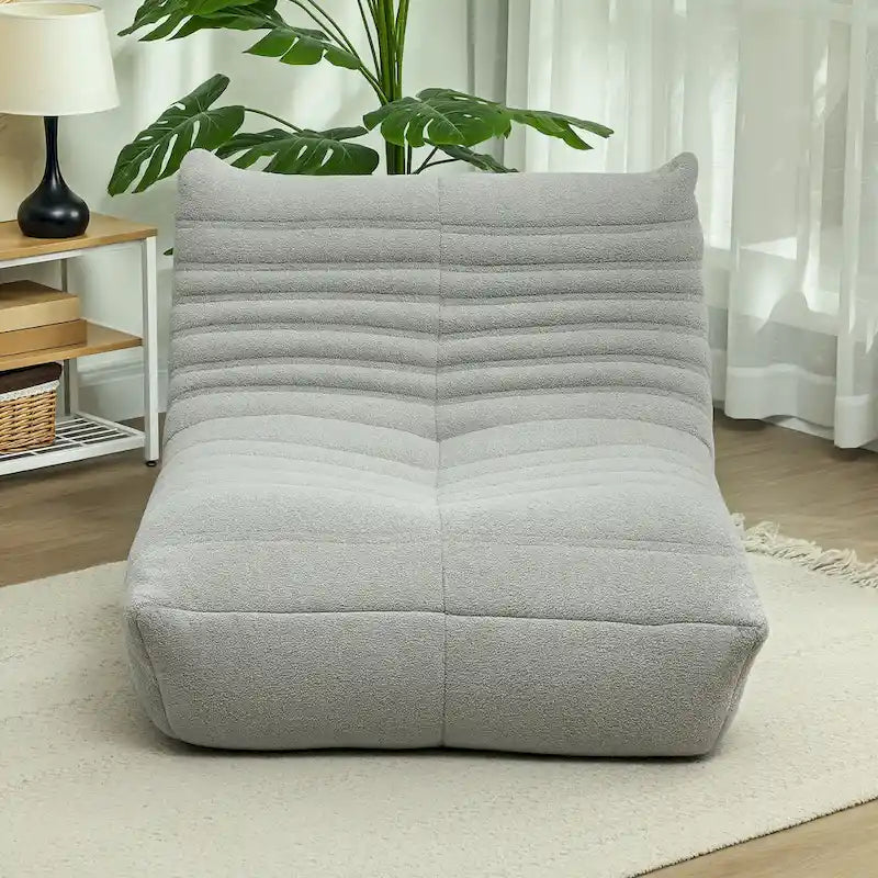 HOMCOM Bean Bag Chair for Adults, Giant Fireside Chair Lazy Sofa, Bean Bag Sofa with High Density Comfortable Foam
