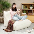 HOMCOM Bean Bag Chair for Adults, Giant Fireside Chair Lazy Sofa, Bean Bag Sofa with High Density Comfortable Foam