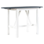Compact 3-Piece Counter-Height Set  Drop-Leaf Wood Table & 2 Padded Dining Chairs for Small Spaces