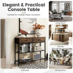 Costway Console Entryway Sofa Table with 2 Drawers for Entrance Living - See Details
