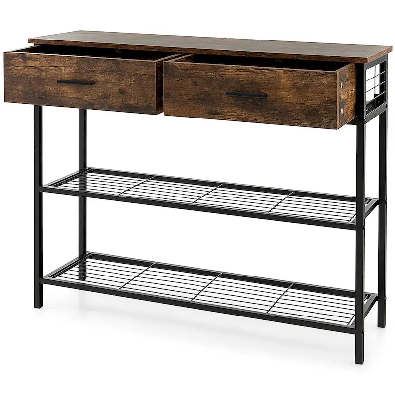 Costway Console Entryway Sofa Table with 2 Drawers for Entrance Living - See Details