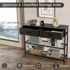 Costway Console Entryway Sofa Table with 2 Drawers for Entrance Living - See Details