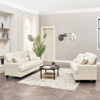 Faux Leather 2 Piece Chair and Sofa Set by Morden Fort