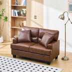 Faux Leather 2 Piece Chair and Sofa Set by Morden Fort