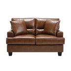 Faux Leather 2 Piece Chair and Sofa Set by Morden Fort