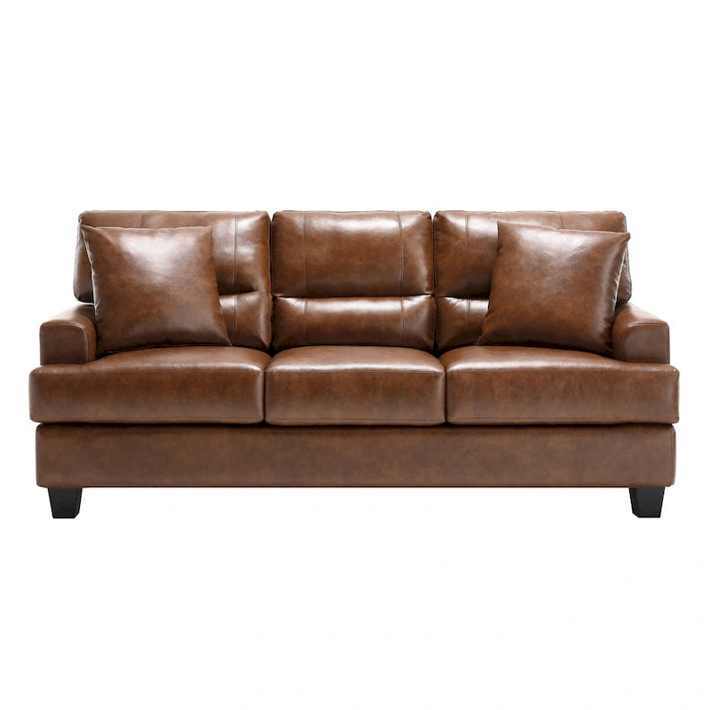 Faux Leather 2 Piece Chair and Sofa Set by Morden Fort