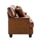 Faux Leather 2 Piece Chair and Sofa Set by Morden Fort