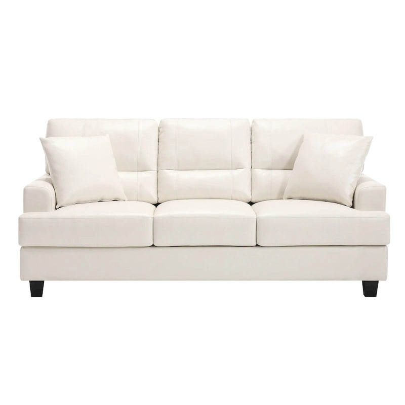 Faux Leather 2 Piece Chair and Sofa Set by Morden Fort