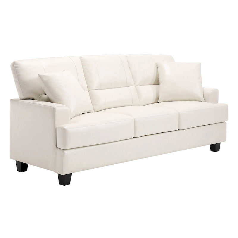 Faux Leather 2 Piece Chair and Sofa Set by Morden Fort