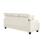 Faux Leather 2 Piece Chair and Sofa Set by Morden Fort